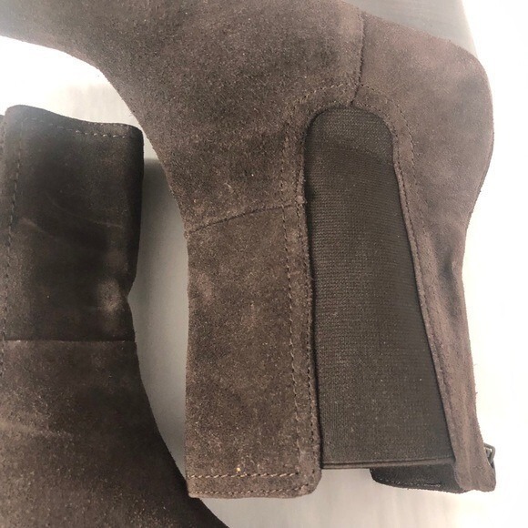 Adrienne Vittadini Brown Suede Boots Size 8.5 - Picture 15 of 16